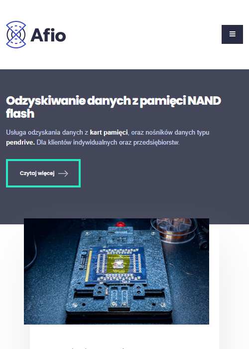 Afio: sprawne odzyskanie danych z pamięci i z NAND flash 