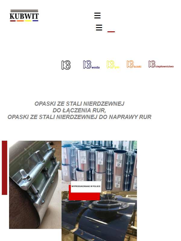 Opaska do łączenia rur nierdzewnych