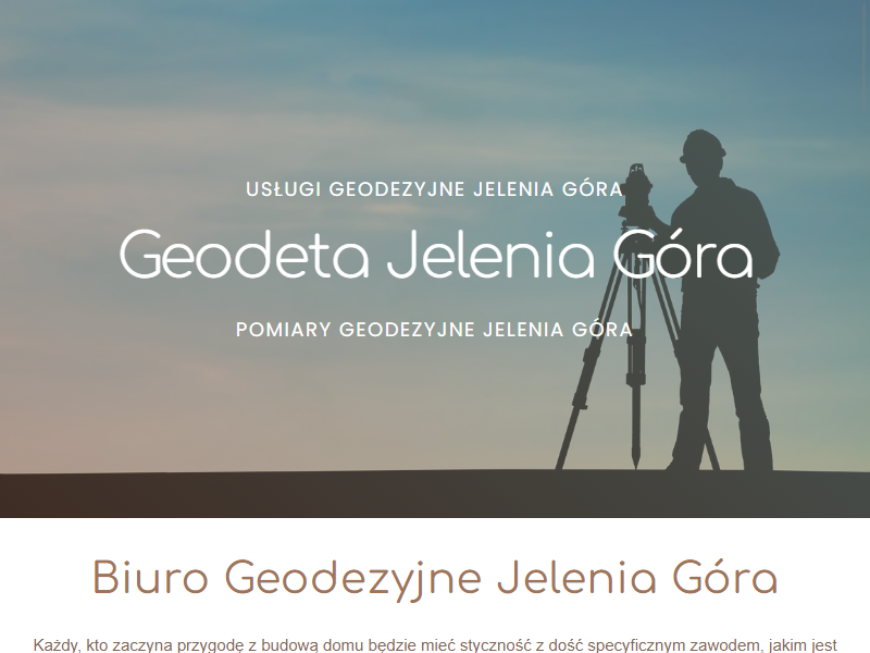 Geodeta Jelenia Góra - usługi geodezyjne
