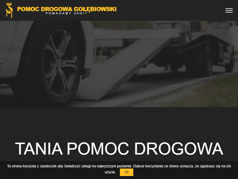 Możliwość skorzystania z usługi odholowania dla motorów realizowana przez markę POMOC DROGOWA GOŁĘBIOWSKI 